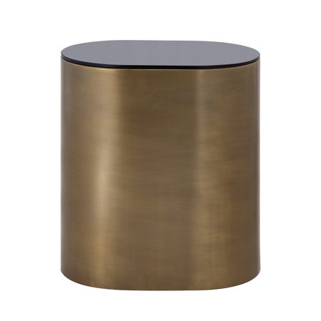 ELK SIGNATURE Accent Table, 17.75 in W, 12 in L, 20.5 in H, Metal Top H0895-10539